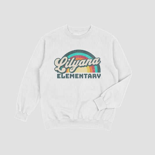 Rainbow White Sweatshirt